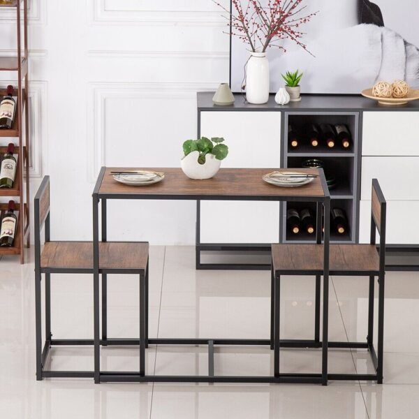 Small Dining Table 2 Chairs Set Space Saving - Image 24