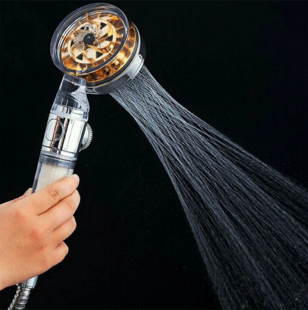 High Pressure Turbo Shower Head 360° Powerful Water Saving Hand Spray - Image 6