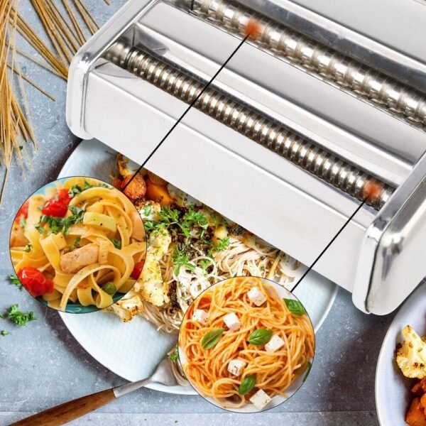 Stainless Steel Pasta Maker Machine Roller - Image 3