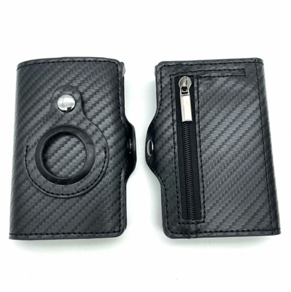 RFID Blocking Airtag Leather Credit Card Wallet - Image 7