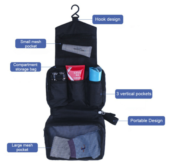 Travel Bag Toiletries Makeup Hanging Bag - Image 3