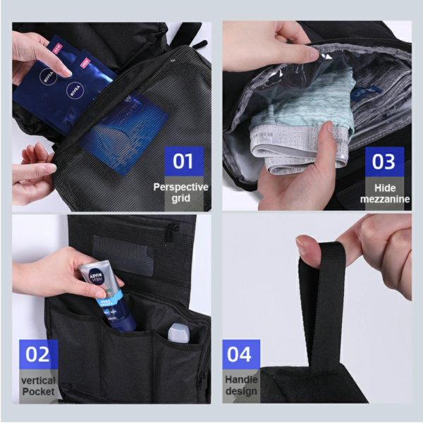 Travel Bag Toiletries Makeup Hanging Bag - Image 7