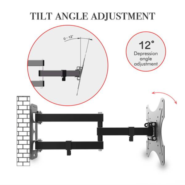 TV Wall Mount Bracket Rotatable 26-55" - Image 6