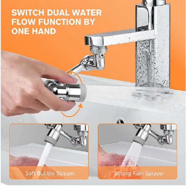 Universal 1080° Swivel Extension Faucet Aerator - Image 3