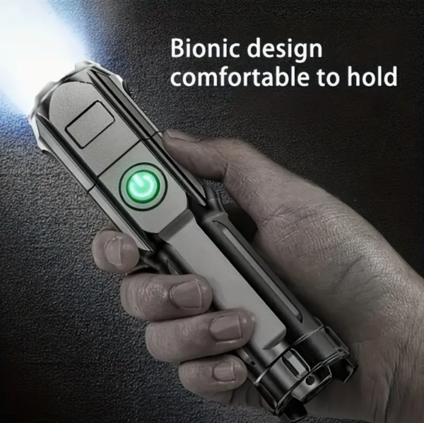 LED Rechargeable Handheld Flashlight Water Resistant