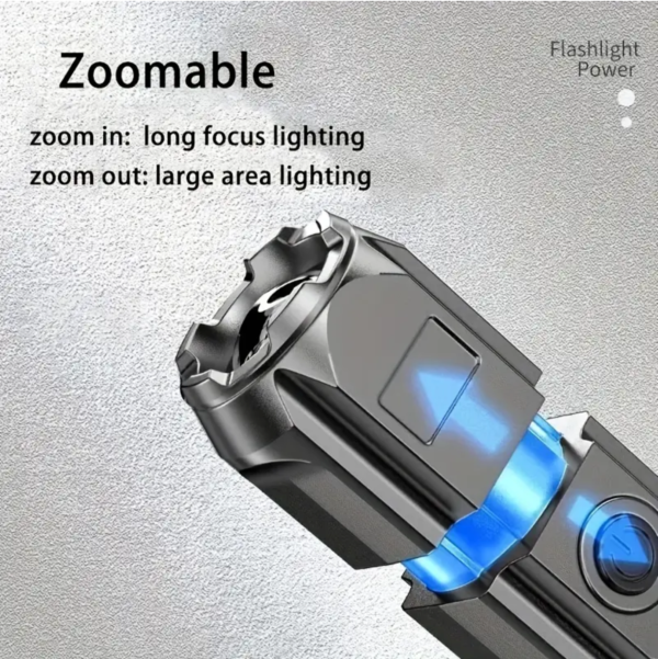 LED Rechargeable Handheld Flashlight Water Resistant - Image 9