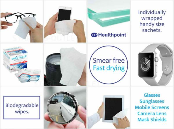 Smear Free Lens Cleaning Wipes - Image 2