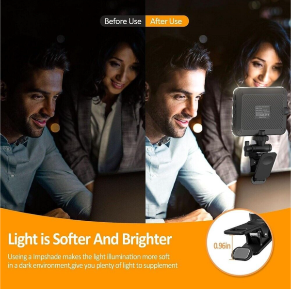 80 LED Adjustable Selfie Flash Light with Clip Rechargeable - Image 5