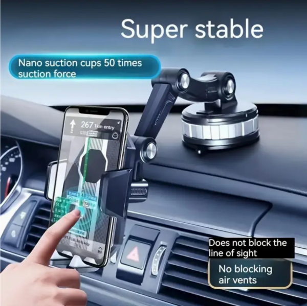 Car Phone Holder 360° Rotatable Dashboard Suction Support GPS Mount - Image 5