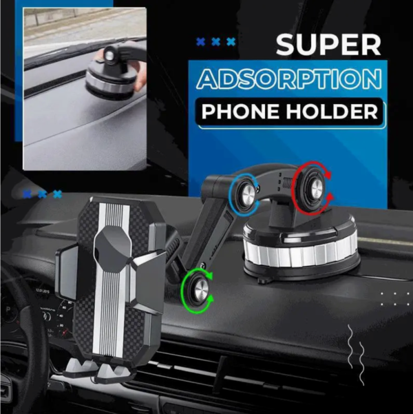 Car Phone Holder 360° Rotatable Dashboard Suction Support GPS Mount - Image 11