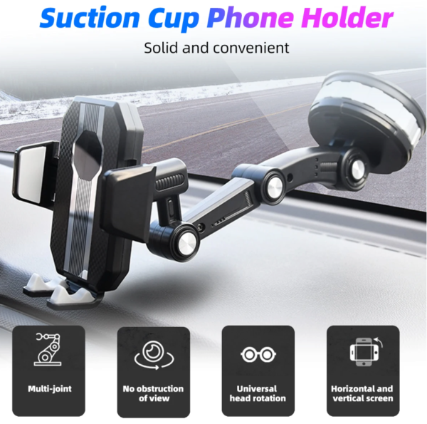 Car Phone Holder 360° Rotatable Dashboard Suction Support GPS Mount - Image 16