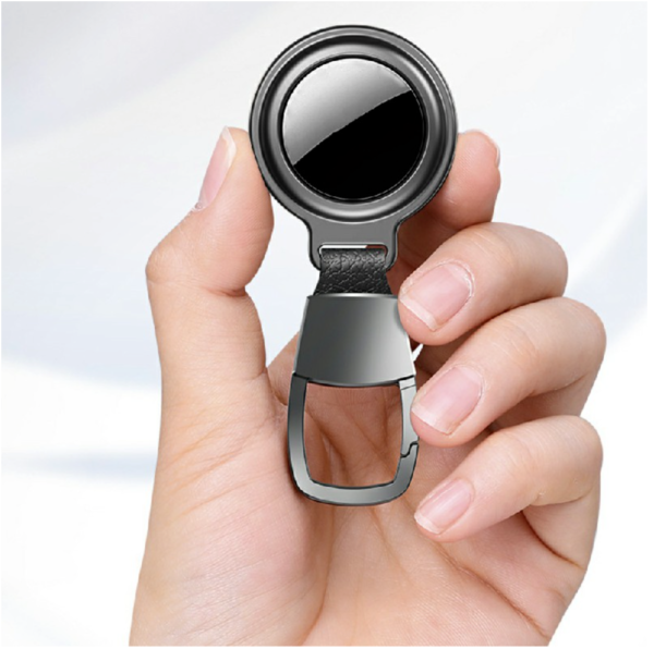 Case For AirTag Magnetic Metal Holder Keyring Carry Case