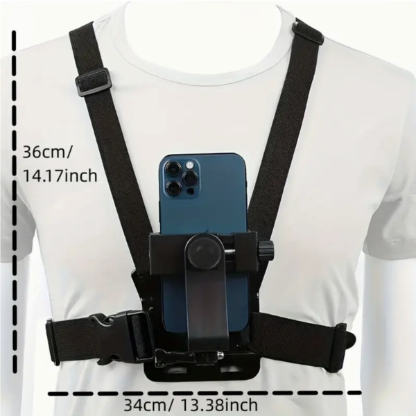 Chest Mount Harness Strap Phone Holder