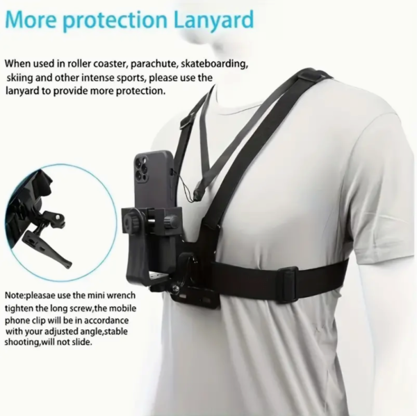 Chest Mount Harness Strap Phone Holder - Image 2