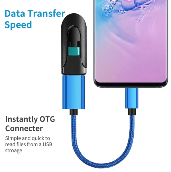 Type C to USB A Cable Adapter USB-C Male OTG - Image 2