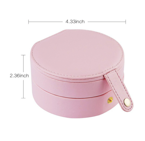 Jewellery Boxes Portable PU Leather Case 2 Layers Storage - Image 9