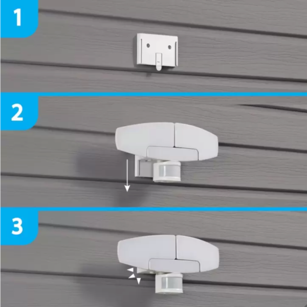 LED Triple Head Light Solar Motion Activated 2000 Lumen - Image 6