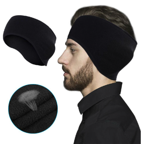 Unisex Soft Fleece Running Headband Winter Warmer Ear - Image 5