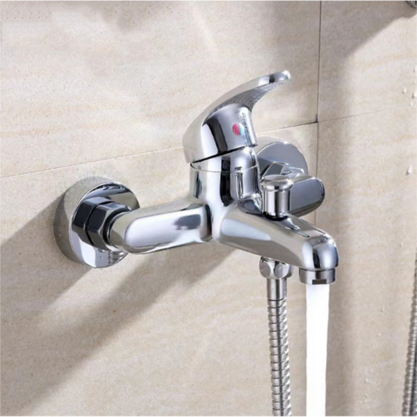 Luxury Bathroom Chrome Sink Bath Filler Tap Shower Mixer - Image 2