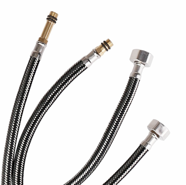 Modern Bathroom Basin Sink Mono Mixer 2x60cm Hoses UK - Image 6