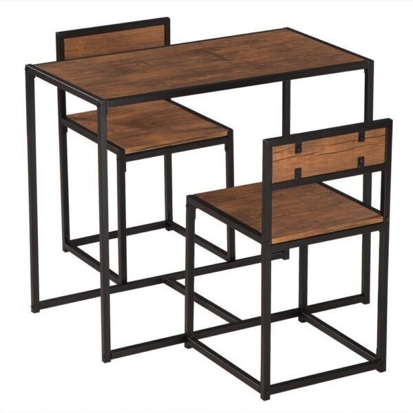 Small Dining Table 2 Chairs Set Space Saving - Image 12