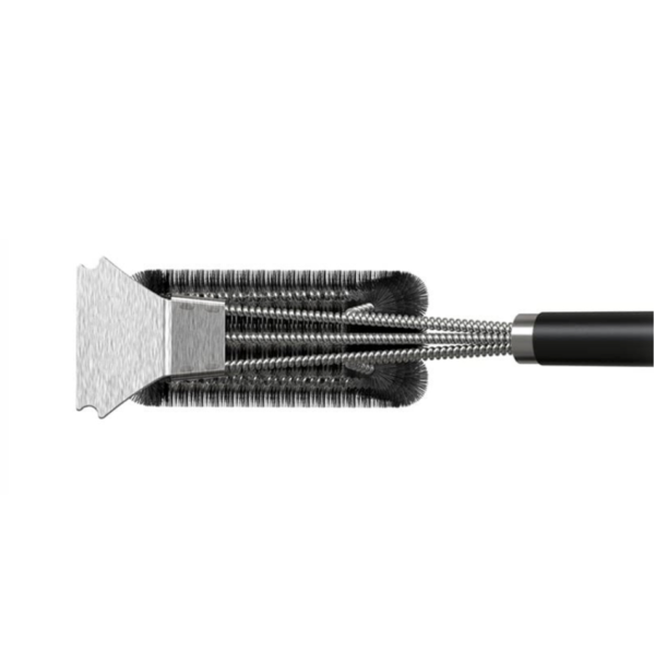 BBQ Cleaning Brush Grill Cleaner Barbecue Wire Heads Stainless Steel Handle Tool - Image 5