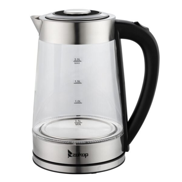 2L Cordless Electric Glass Kettle 2000W Blue LED Fast Boil Tea Water Jug UK - Image 15