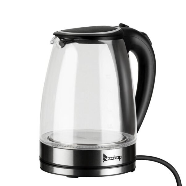 1.8L Electric Kettle Cordless Glass Jug with LED Light Fast Boil - Auto Shut Off - Image 4