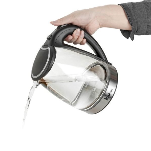 1.8L Electric Kettle Cordless Glass Jug with LED Light Fast Boil - Auto Shut Off - Image 16