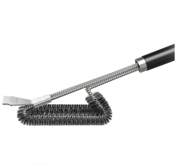 BBQ Cleaning Brush Grill Cleaner Barbecue Wire Heads Stainless Steel Handle Tool - Image 6