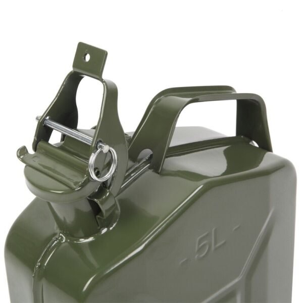 5L Jerry Can Portable Fuel Oil Barrel Petrol Gasoline Diesel Storage Can Green - Image 2