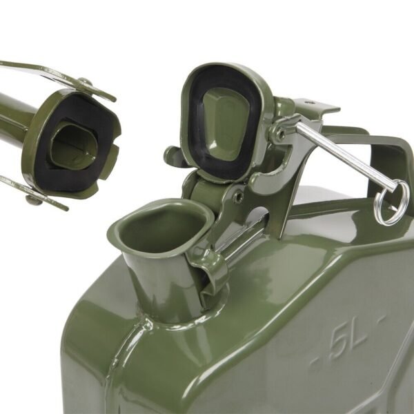 5L Jerry Can Portable Fuel Oil Barrel Petrol Gasoline Diesel Storage Can Green - Image 11