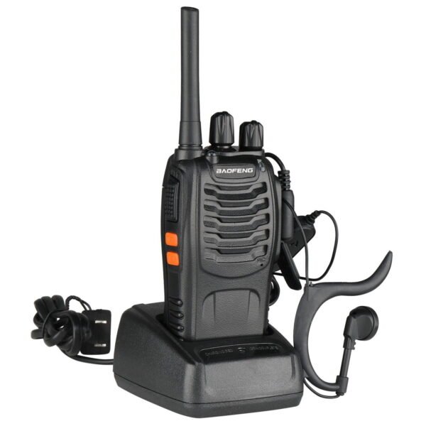 1/2 X Rechargeable Walkie Talkie Long Range 2-Way Radio 16 Channel W/ Earphones - Image 9