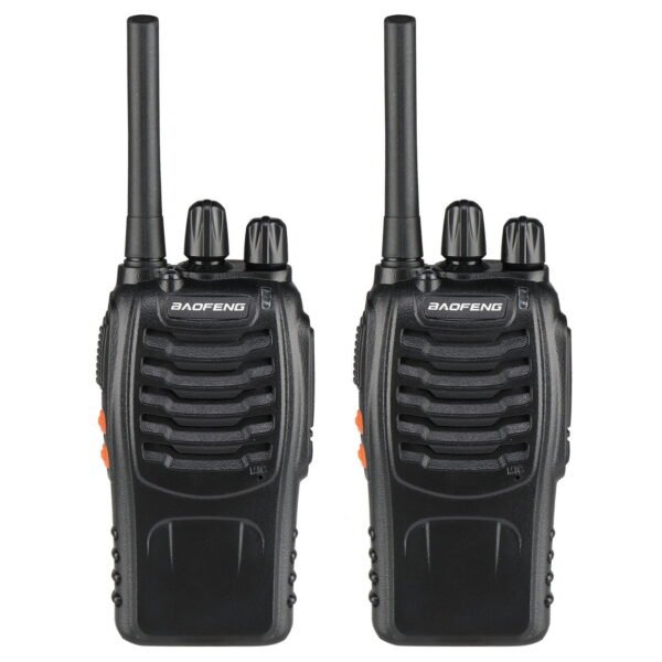 1/2 X Rechargeable Walkie Talkie Long Range 2-Way Radio 16 Channel W/ Earphones