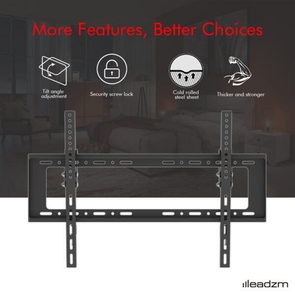 32-70" Wall Mount Bracket TV Stand with Spirit Level UK - Image 4