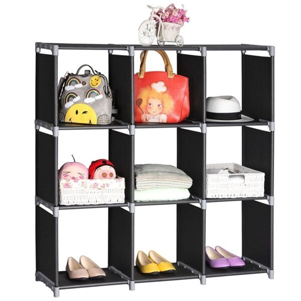 Storage Shelf 3 Tiers 9 Compartments Multifunctional UK - Image 9