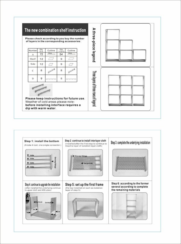 Storage Shelf 3 Tiers 9 Compartments Multifunctional UK - Image 13