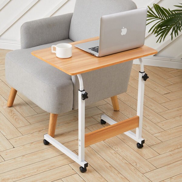 Height Adjustable Overbed Table - Mobile Laptop Tray Stand for Hospitals - Image 2