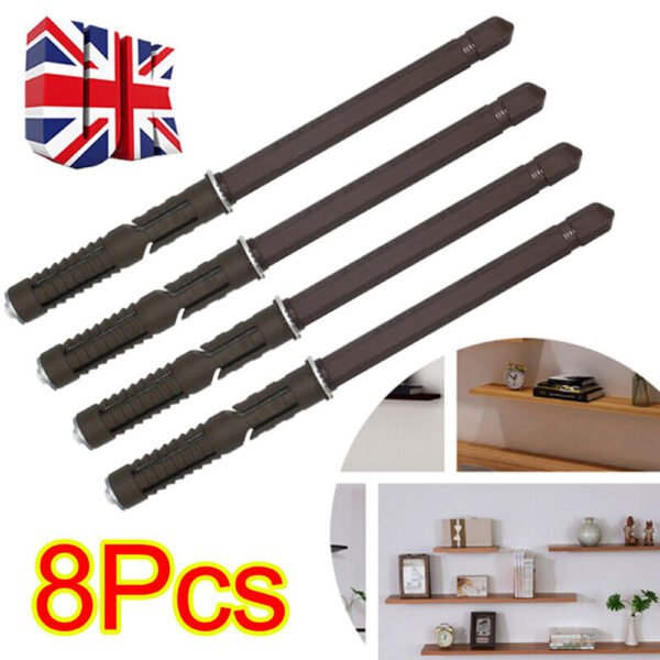 8 Pcs Invisible Floating Shelf Support Brackets - Heavy Duty Concealed Design - Image 7