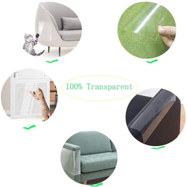 12X Cat Scratch Guard Mat - Furniture & Sofa Seat Protectors for Cats - Image 3