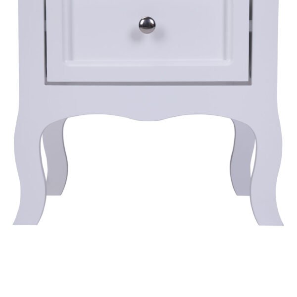 Two-Tier Night Table - Large Country Style in White - Image 6