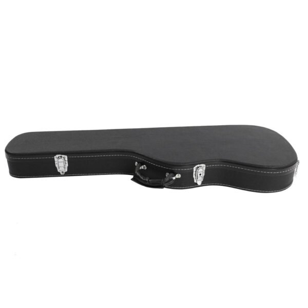 High Grade Electric Guitar Hard Case Microgroove Flat Surface Straight Flange Black - Image 2