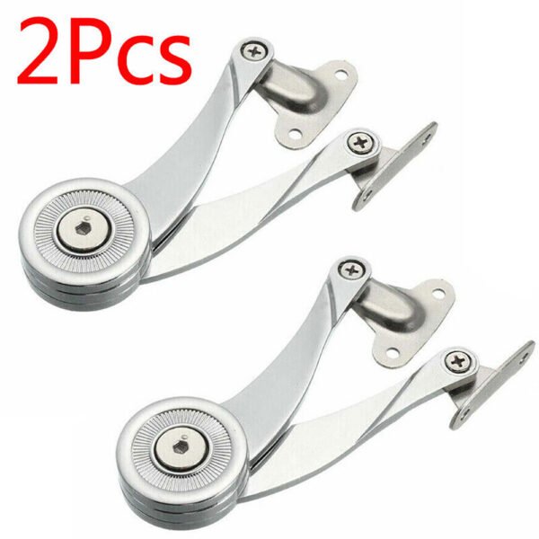 Pack of 2 - Lift-Up Strut Hinge for Kitchen Cupboard Doors - Lid Flap Stay Support - Image 2