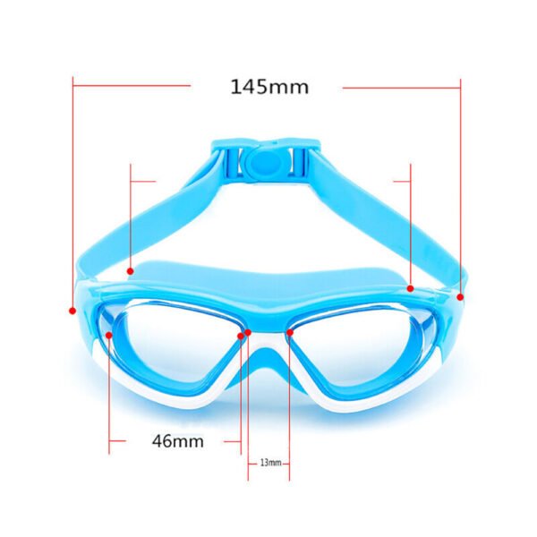Anti-Fog Swimming Goggles for Children - Pool Goggles for Teen Swimmers (Blue) - Image 2
