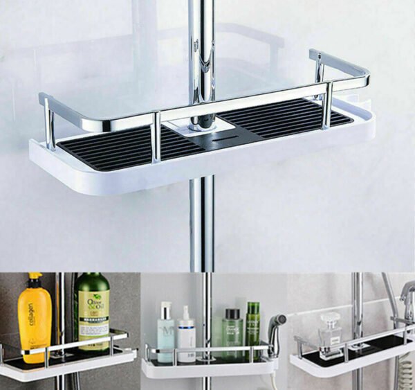 No-Drill Shower Shelf for Bathroom - Storage Caddy Rack Organiser