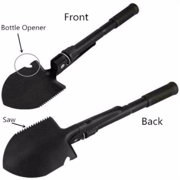 Portable Mini Folding Shovel - Multifunction Camping Spade & Compass (UK) - Image 5