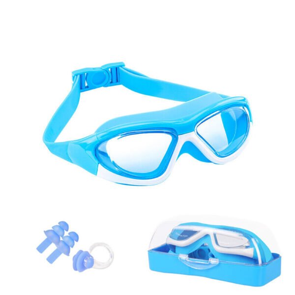 Anti-Fog Swimming Goggles for Children - Pool Goggles for Teen Swimmers (Blue)