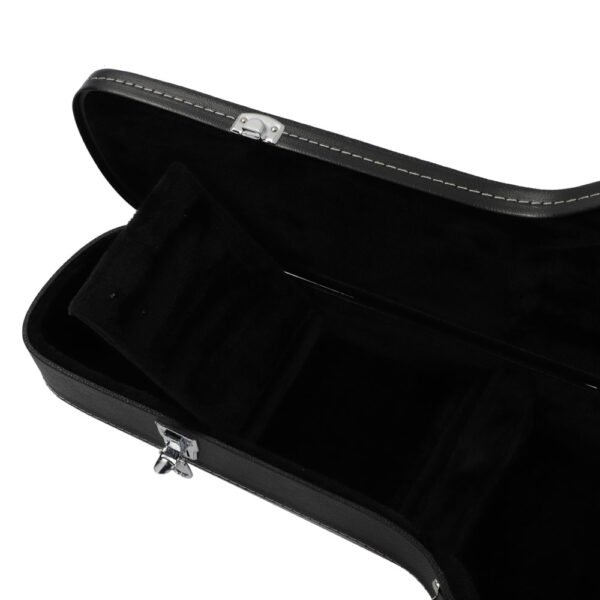 High Grade Electric Guitar Hard Case Microgroove Flat Surface Straight Flange Black - Image 3