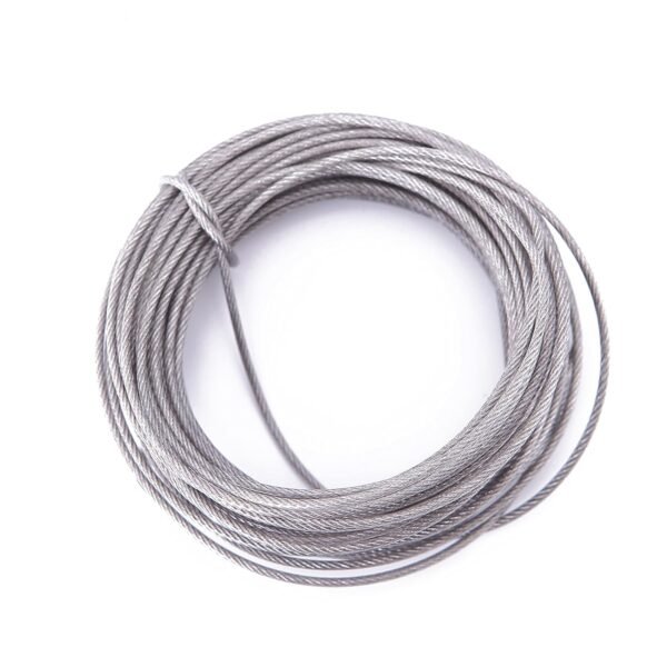 Picture Hanging Wire 50lb Heavy Load, Stainless Steel Rope for Mirror Frame and Wall Art 100Feet with 20PCS Aluminum Crimping Sleeves - Image 2