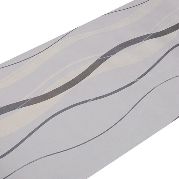 Metallic Silver Grey Wallpaper Rolls - Geometric Design for Living Room Home Decor - Image 5